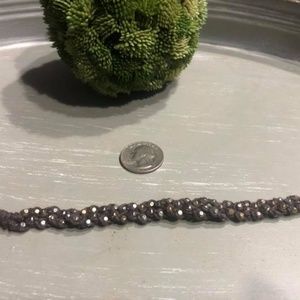 Suede and Metal Bracelet